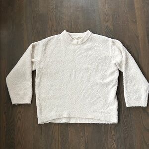 Universal Thread Off-White Textured Crew Neck Sweater